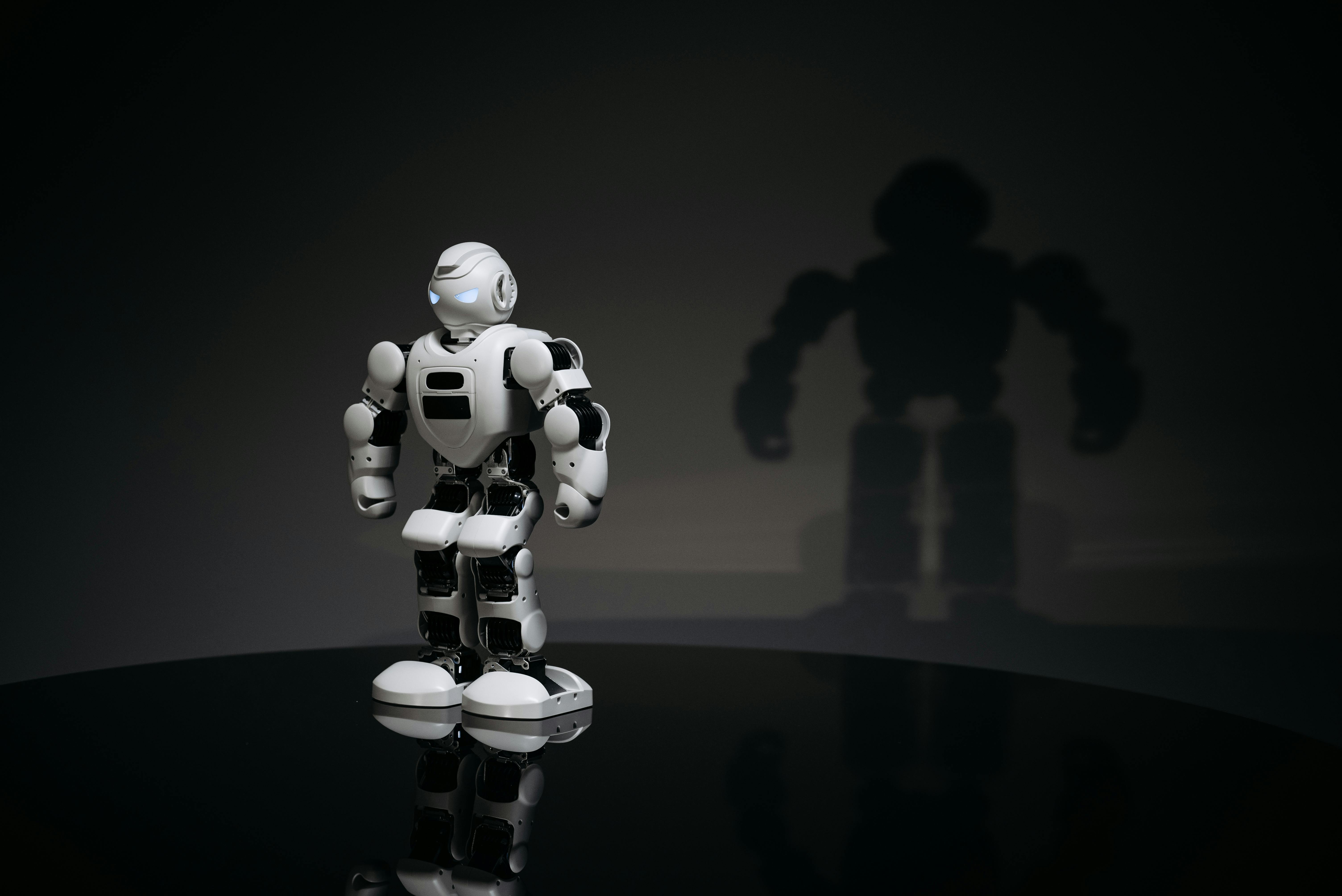 Humanoid robot stepping forward in our deployment lab